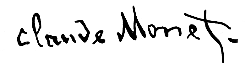 Claude Monet Signature