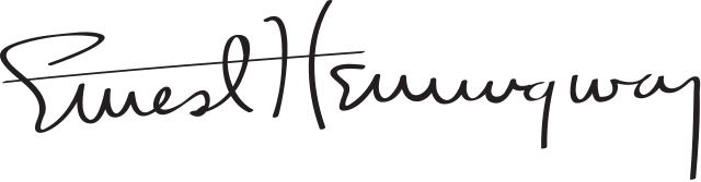 Ernest Hemingway Signature