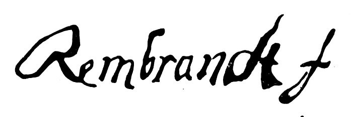 Rembrandt Harmenszoon van Rijn Signature