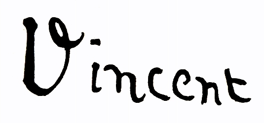 Vincent van Gogh Signature