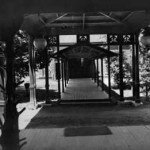 Front entrance porch where guests were greeted by friendly employees, often young Harvard undergraduates