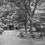 Inviting circular drive welcomed guests to the hotel