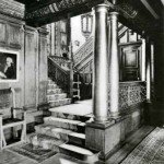 Staircase with elaborately carved balustrade